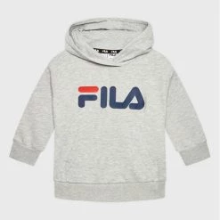 Εξοδος 😍 Fila Μπλούζες Φόρμας Μπλούζα Fisciano FAK0200 Γκρι Regular Fit ❤️
