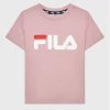 Το φθηνότερο 😀 Fila T-shirts T-Shirt Sala Logo FAK0089 Ροζ Regular Fit ✔️