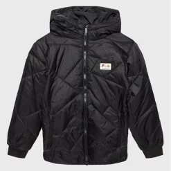 Προώθηση 💯 Fila Πουπουλένια Μπουφάν Μπουφάν πουπουλένιο Teens Tullnerfeld FAT0152 Μαύρο Regular Fit 🥰