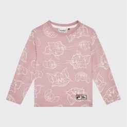 Ολοκαίνουργιο 🥰 Fila Μπλουζάκια Μπλουζάκι Topeka 771173 Μωβ Regular Fit 🔔