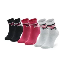 Η καλύτερη συμφωνία ✨ Fila Ψηλές Κάλτσες Κάλτσες Ψηλές Παιδικές F8338 Μαύρο 👍