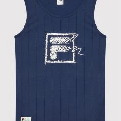 Φτηνός ⌛ Fila Tops Τοπ Teterow FAT0054 Σκούρο μπλε Regular Fit 🎉