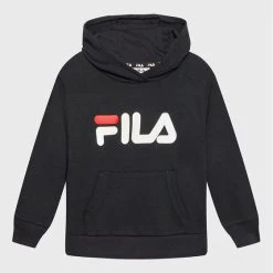 Φτηνός ⭐ Fila Μπλούζες Φόρμας Μπλούζα Fisciano FAK0200 Μαύρο Regular Fit 😍