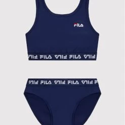 Προϋπολογισμός 🎉 Fila Μπικίνι Σετ Μαγιό Seline FAT0077 Σκούρο μπλε 🤩