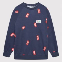 Η καλύτερη συμφωνία ✔️ Fila Μπλούζες Φόρμας Μπλούζα Tschirn AOP FAT0047 Σκούρο μπλε Regular Fit 🛒