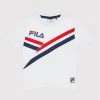 Προϋπολογισμός ❤️ Fila T-shirts T-Shirt FAK0084 Λευκό Regular Fit 🌟