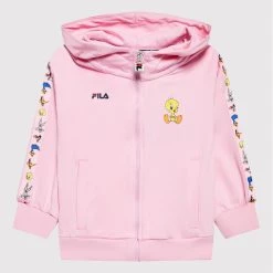 Νέος 🤩 Fila Μπλούζες Φόρμας Μπλούζα Laar FAK0026 Ροζ Regular Fit 🎉