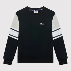 Προϋπολογισμός 🛒 Fila Μπλούζες Φόρμας Μπλούζα Bellevue FAT0102 Μαύρο Regular Fit 😀