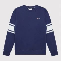 Συμφωνίες 💯 Fila Μπλούζες Φόρμας Μπλούζα Bellevue FAT0102 Μπλε Regular Fit 🎉