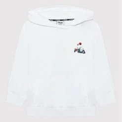 Εκπτωση 🔥 Fila Μπλούζες Φόρμας Μπλούζα Traunstein FAT0019 Λευκό Regular Fit 🎁