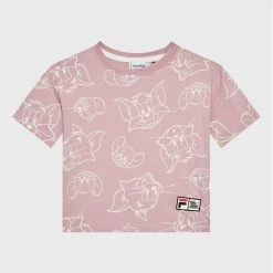 Καλύτερη πώληση 🎉 Fila T-shirts T-Shirt Tver 771170 Ροζ Relaxed Fit 💯