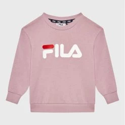 Το φθηνότερο ✔️ Fila Μπλούζες Φόρμας Μπλούζα Sveg Logo FAK0199 Ροζ Regular Fit 🥰