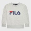 Αγορά 👏 Fila Μπλούζες Φόρμας Μπλούζα Sveg Logo Crew FAK0199 Γκρι Regular Fit 🔔