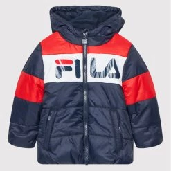 Το φθηνότερο 💯 Fila Χειμωνιάτικα Μπουφάν Μπουφάν πουπουλένιο Unisex Liam 689073 Σκούρο μπλε Regular Fit 👍