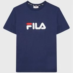 Προϋπολογισμός 💯 Fila T-shirts T-Shirt Solberg Classic Logo FAT0109 Σκούρο μπλε Regular Fit 🤩