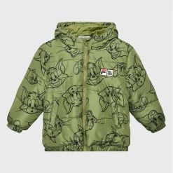 Εκπτωση ❤️ Fila Πουπουλένια Μπουφάν Μπουφάν πουπουλένιο Tonk FAK0116 Πράσινο Regular Fit 🎉