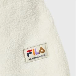 Νέος 🎁 Fila Παλτά Δέρμα προβάτου Butow Sherpa FAT0130 Λευκό Regular Fit ❤️ -Fila πωλήσεων unnamed file 3