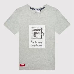 Best Pirce 🎁 Fila T-shirts T-Shirt Trendelburg FAT0038 Γκρι Regular Fit ⭐