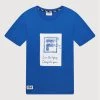 Το φθηνότερο ❤️ Fila T-shirts T-Shirt Trendelburg FAT0038 Μπλε Regular Fit 🧨