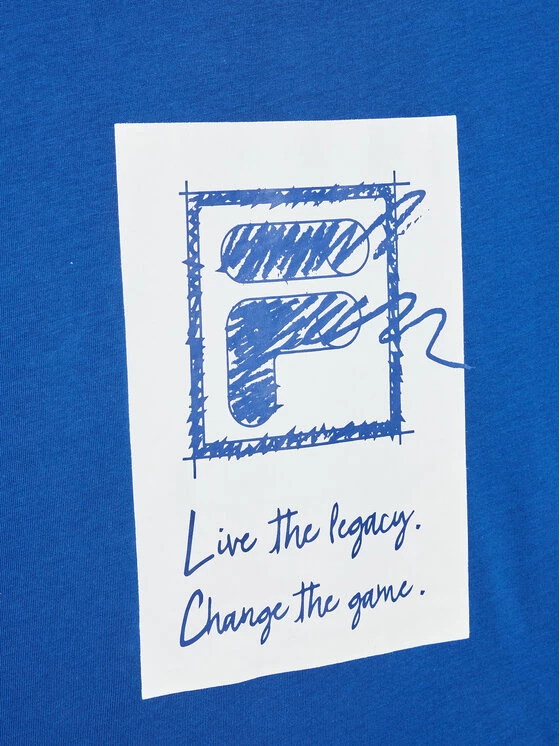 Το φθηνότερο ❤️ Fila T-shirts T-Shirt Trendelburg FAT0038 Μπλε Regular Fit 🧨 3 Το φθηνότερο ❤️ Fila T-shirts T-Shirt Trendelburg FAT0038 Μπλε Regular Fit 🧨 - Image 3