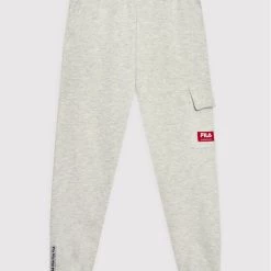 Τοπ 10 🛒 Fila Παντελόνια Φόρμας Παντελόνι φόρμας Tutow FAT0043 Γκρι Regular Fit 💯