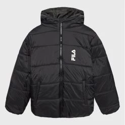 Η καλύτερη συμφωνία 😍 Fila Πουπουλένια Μπουφάν Μπουφάν πουπουλένιο Buniel FAT0136 Μαύρο Regular Fit 🔔