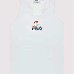 Flash Sale 👏 Fila Tops Τοπ Thum FAT0026 Λευκό Slim Fit 👏