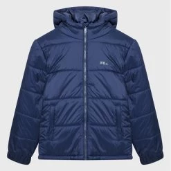 Ολοκαίνουργιο 🥰 Fila Πουπουλένια Μπουφάν Μπουφάν πουπουλένιο Bremen FAT0126 Σκούρο μπλε Regular Fit 🥰