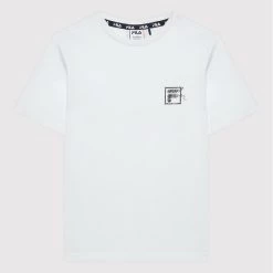 Το φθηνότερο ✔️ Fila T-shirts T-Shirt Tessin FAT0052 Λευκό Regular Fit ❤️