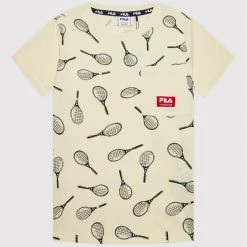 Πολύ καλή προσφορά 😀 Fila T-shirts T-Shirt Tribeg Aop FAT0040 Κίτρινο Regular Fit 🎉