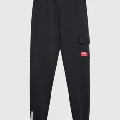 Εξοδος ✨ Fila Παντελόνια Φόρμας Παντελόνι φόρμας Tutow FAT0043 Μαύρο Regular Fit ⌛
