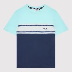 Καλύτερες κριτικές για ⭐ Fila T-shirts T-Shirt Burbank Blocked FAT0098 Σκούρο μπλε Regular Fit 😍