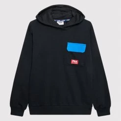 Τοπ 10 ⌛ Fila Μπλούζες Φόρμας Μπλούζα Trassem FAT0033 Μαύρο Regular Fit 🔥