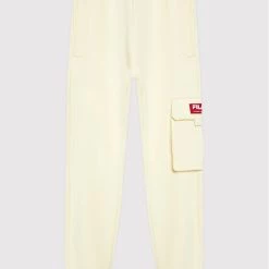 Η καλύτερη συμφωνία 🔔 Fila Παντελόνια Φόρμας Παντελόνι φόρμας Teens FAT0006 Μπεζ Regular Fit 😉