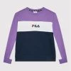Η καλύτερη συμφωνία ⭐ Fila Μπλούζες Φόρμας Μπλούζα Olena Blocked Crew 688745 Έγχρωμο Regular Fit 🤩