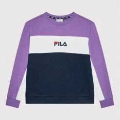 Η καλύτερη συμφωνία ⭐ Fila Μπλούζες Φόρμας Μπλούζα Olena Blocked Crew 688745 Έγχρωμο Regular Fit 🤩