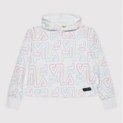 Best Pirce 🎉 Fila Μπλούζες Φόρμας Μπλούζα Salome Aop Cropped 683413 Λευκό Regular Fit 🎁