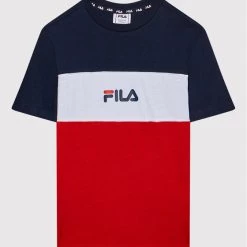Flash Sale 🔥 Fila T-shirts T-Shirt Mika 688759 Σκούρο μπλε Regular Fit 🌟