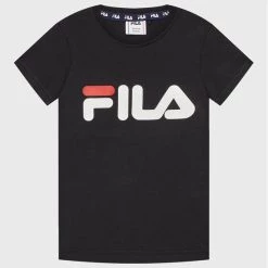 Φτηνός ❤️ Fila T-shirts T-Shirt Sala FAK0089 Μαύρο Regular Fit 🧨