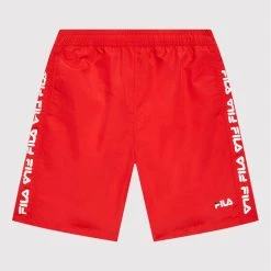 Εκπτωση 🎁 Fila Μαγιό για Αγόρια Σορτς κολύμβησης Saronno FAT0078 Κόκκινο Regular Fit 💯