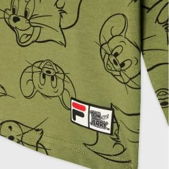 Φτηνός ❤️ Fila Μπλουζάκια Μπλουζάκι Tom & Jerry Topeka FAK0113 Πράσινο Regular Fit 💯 -Fila πωλήσεων unnamed file 60