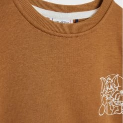 Best Pirce 👍 Fila Μπλούζες Φόρμας Μπλούζα Tawau 771200 Καφέ Oversize 💯 -Fila πωλήσεων unnamed file 63