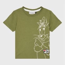 Ολοκαίνουργιο 🔔 Fila T-shirts T-Shirt Toyama 771204 Πράσινο Relaxed Fit 🛒