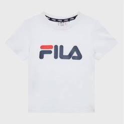 Φτηνός 😀 Fila T-shirts T-Shirt Sala FAK0089 Λευκό Regular Fit 🔔